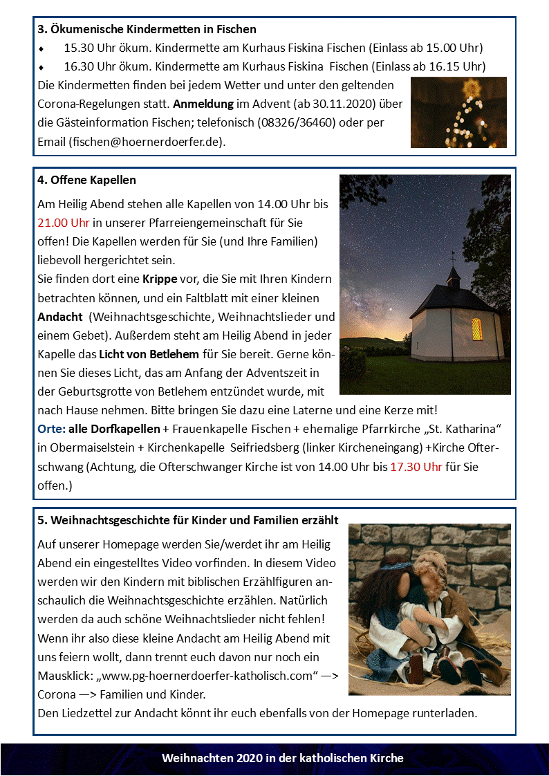 Weihnachtsangebot 2020 (aktualisiert nac
