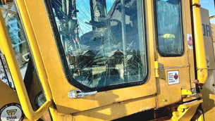 Violence between a snowplow and a resident in Milton results in an arrest.