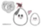 egg depicting a family and breaking a harmful cycle