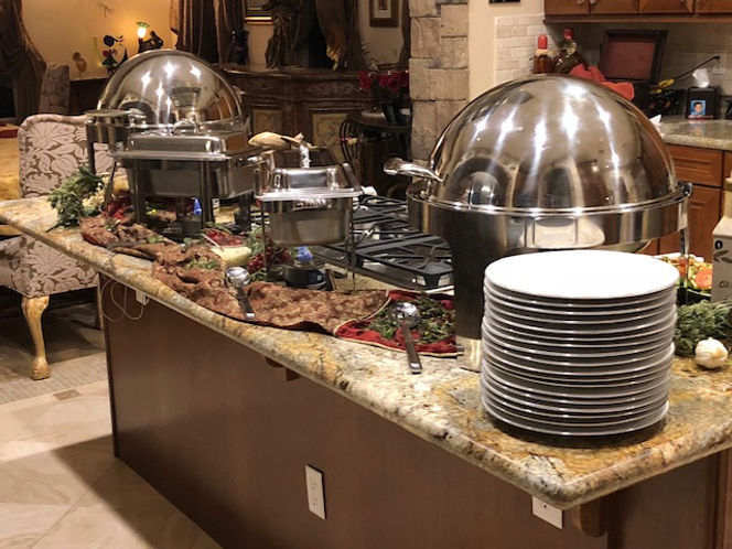 Elegant Home Dinner Buffet