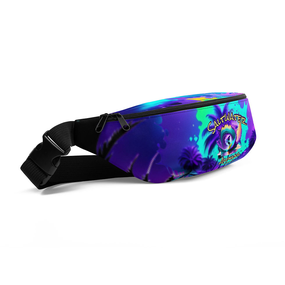 Thumbnail: Saltwater Alphas Purple Surfer Girl Fanny Pack