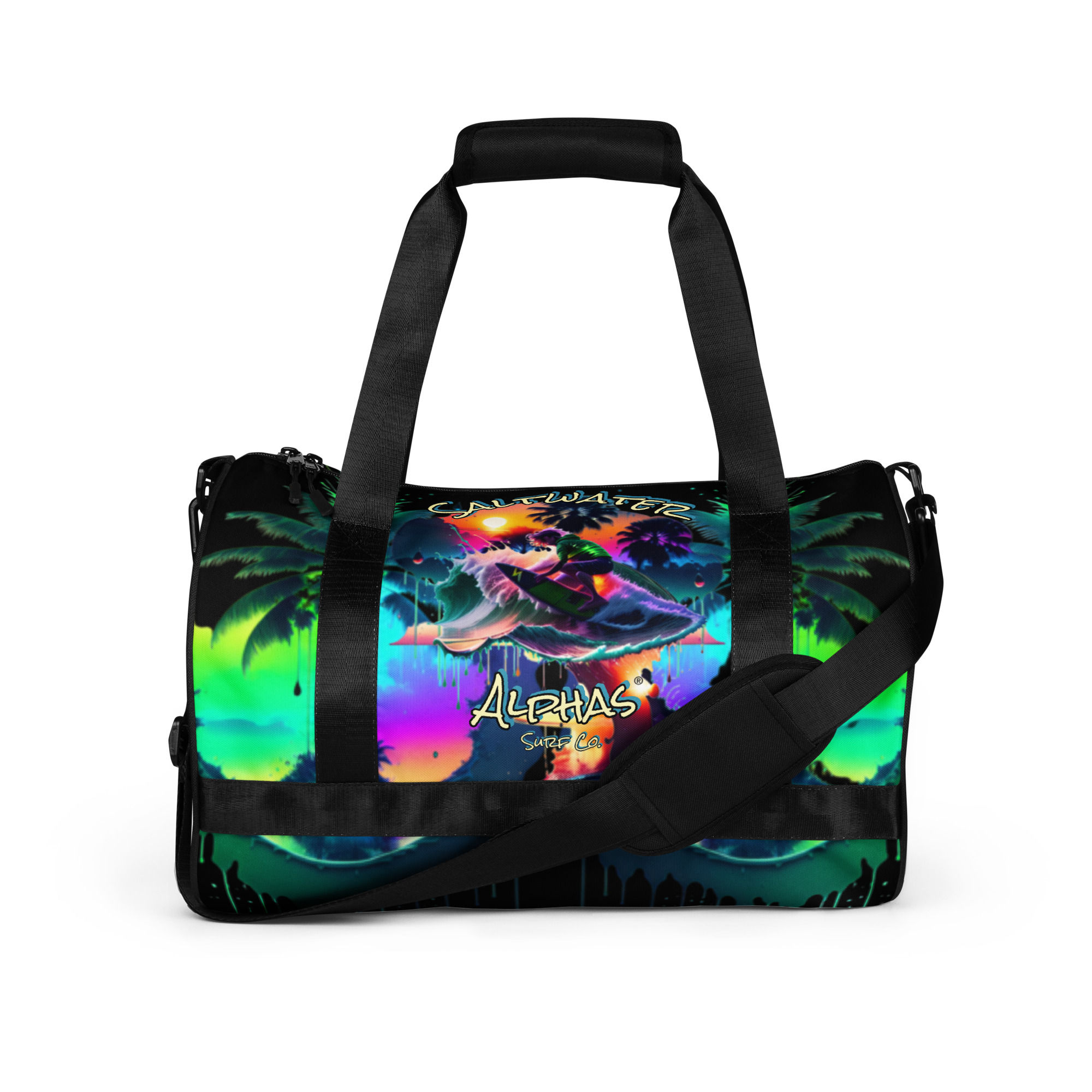 Saltwater Alphas Surfer All-over Print Men's Gym Bag