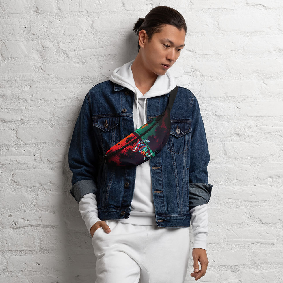 Saltwater Alphas Jelly Skull Fanny Pack