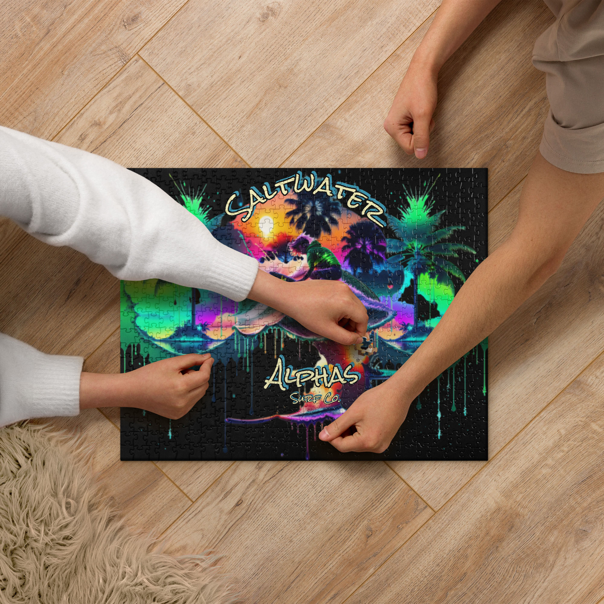 Saltwater Alphas Surfer Jigsaw Puzzle