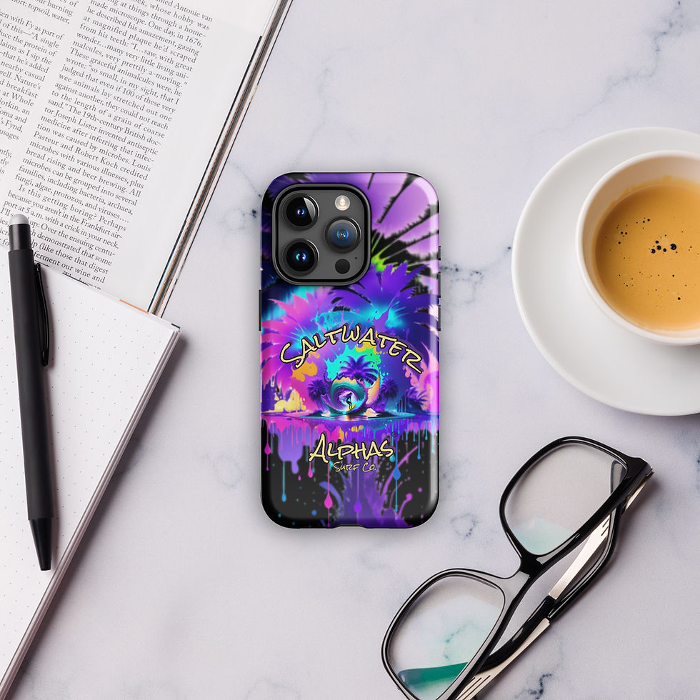 Thumbnail: Saltwater Alphas Purple Surfer Girl Tough Case for iPhone®