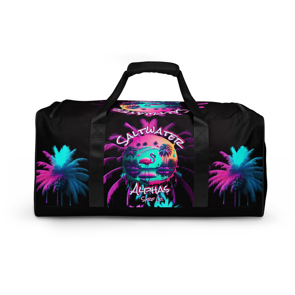 Thumbnail: Saltwater Alphas Pink Flamingo Women's Duffle Bag