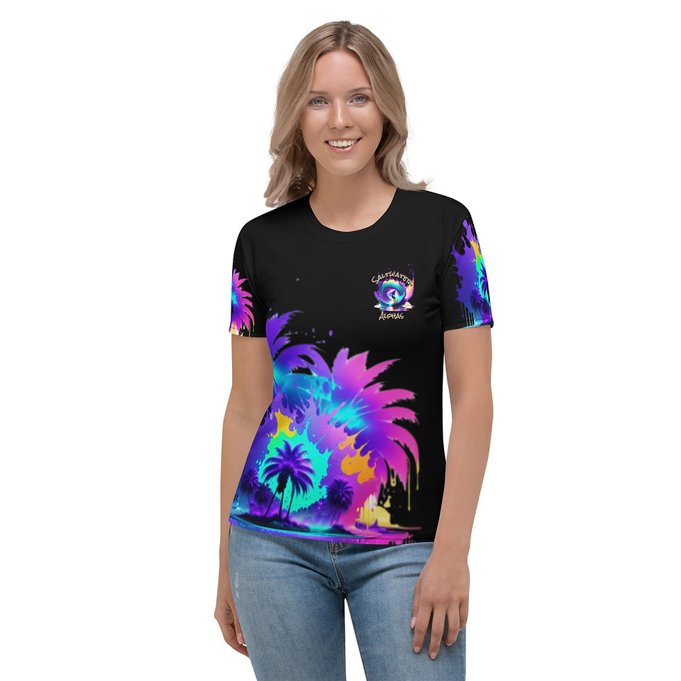 Saltwater Alphas Purple Surfer Girl Women's T-shirt
