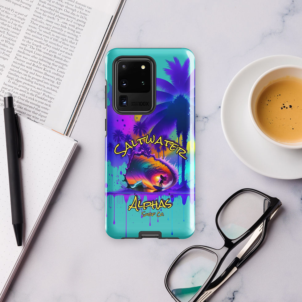 Thumbnail: Saltwater Alphas Sunset Surfer Girl Tough Case for Samsung®