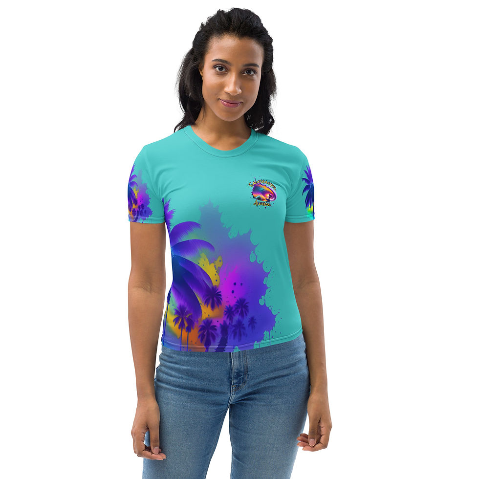 Saltwater Alphas Sunset Surfer Girl Women's T-shirt