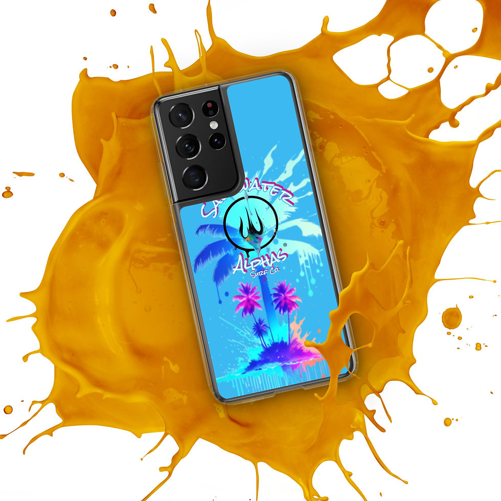 Thumbnail: Saltwater Alphas Trident Palms Clear Case for Samsung®