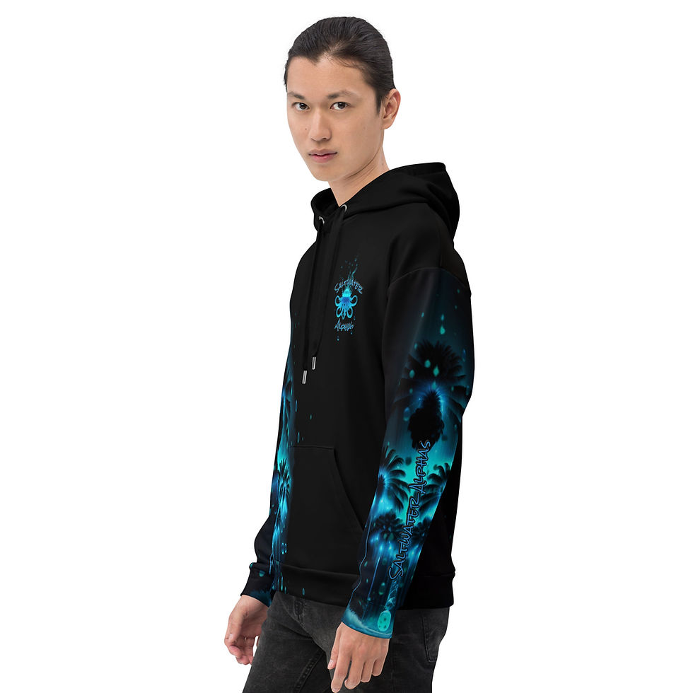 Thumbnail: Saltwater Alphas Octopus Palms Men's Hoodie