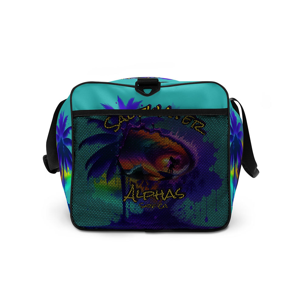 Thumbnail: Saltwater Alphas Sunset Surfer Girl Women's Duffle Bag