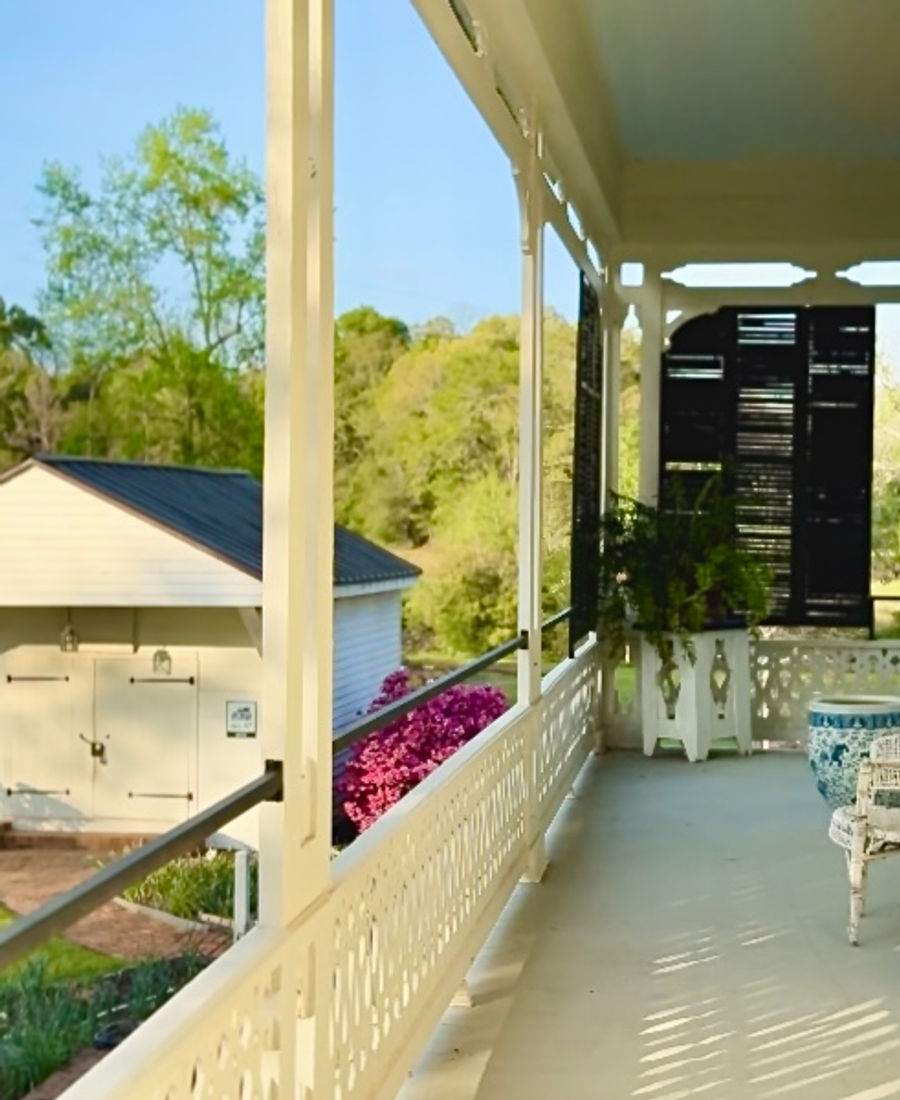 Renovated home front porch