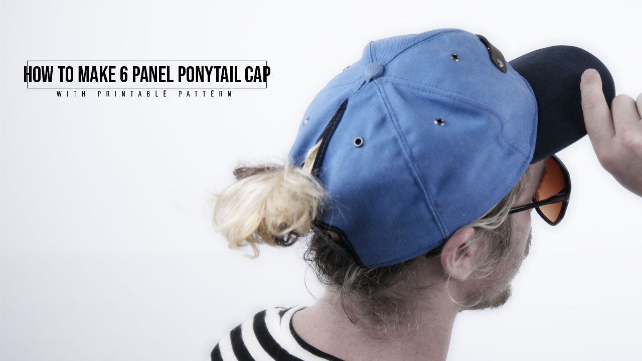 6 Panel Ponytail Cap Pattern Properfit Clothing