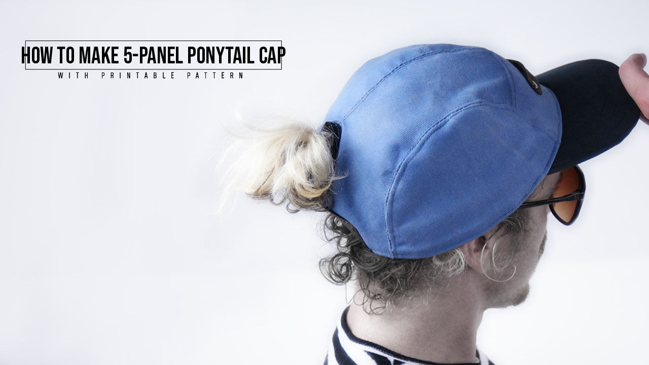 5-Panel Ponytail Cap Pattern (Download)