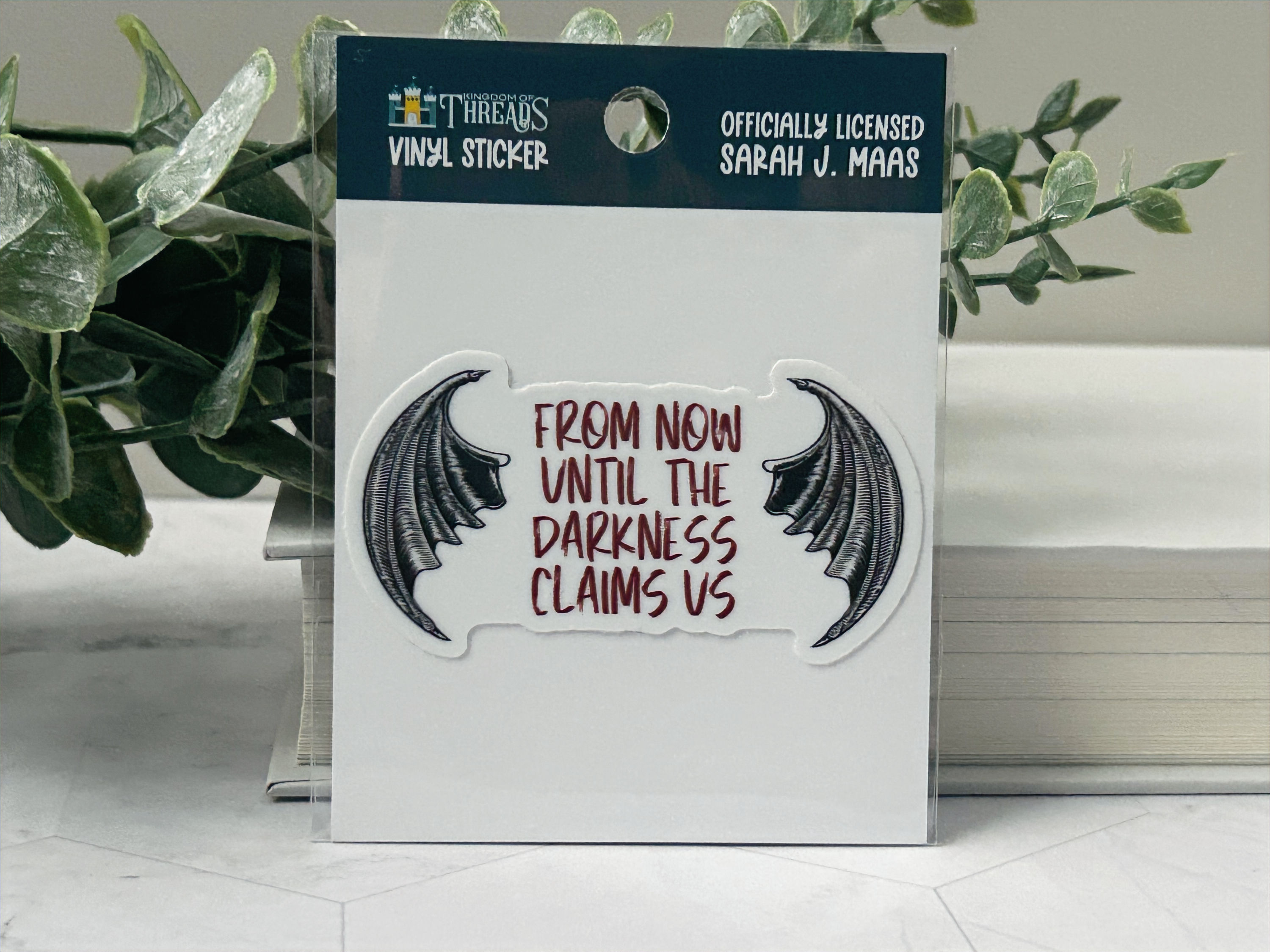 Now Until the Darkness Claims Us Sticker | Throne of Glass Vinyl Sticker