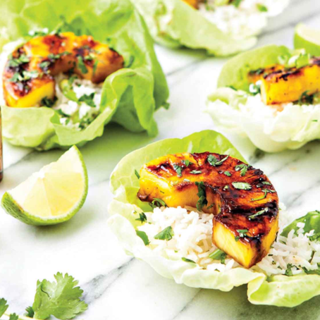 GRILLED PINEAPPLE LETTUCE CUPS