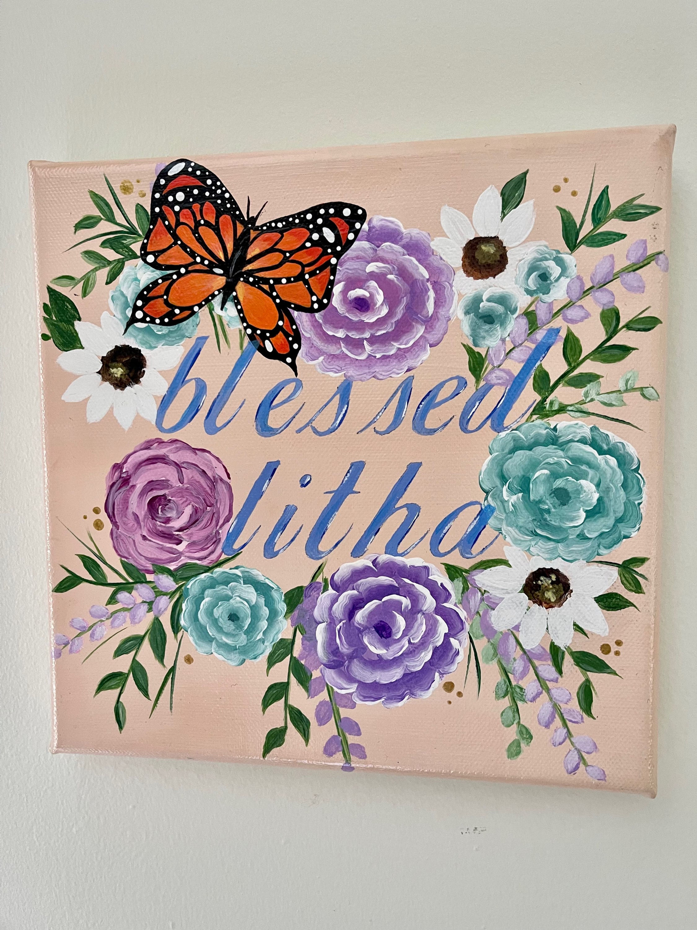 Litha Summer Solstice Wall Hanging Canvas Art Decoration | Pagan Sabbats 