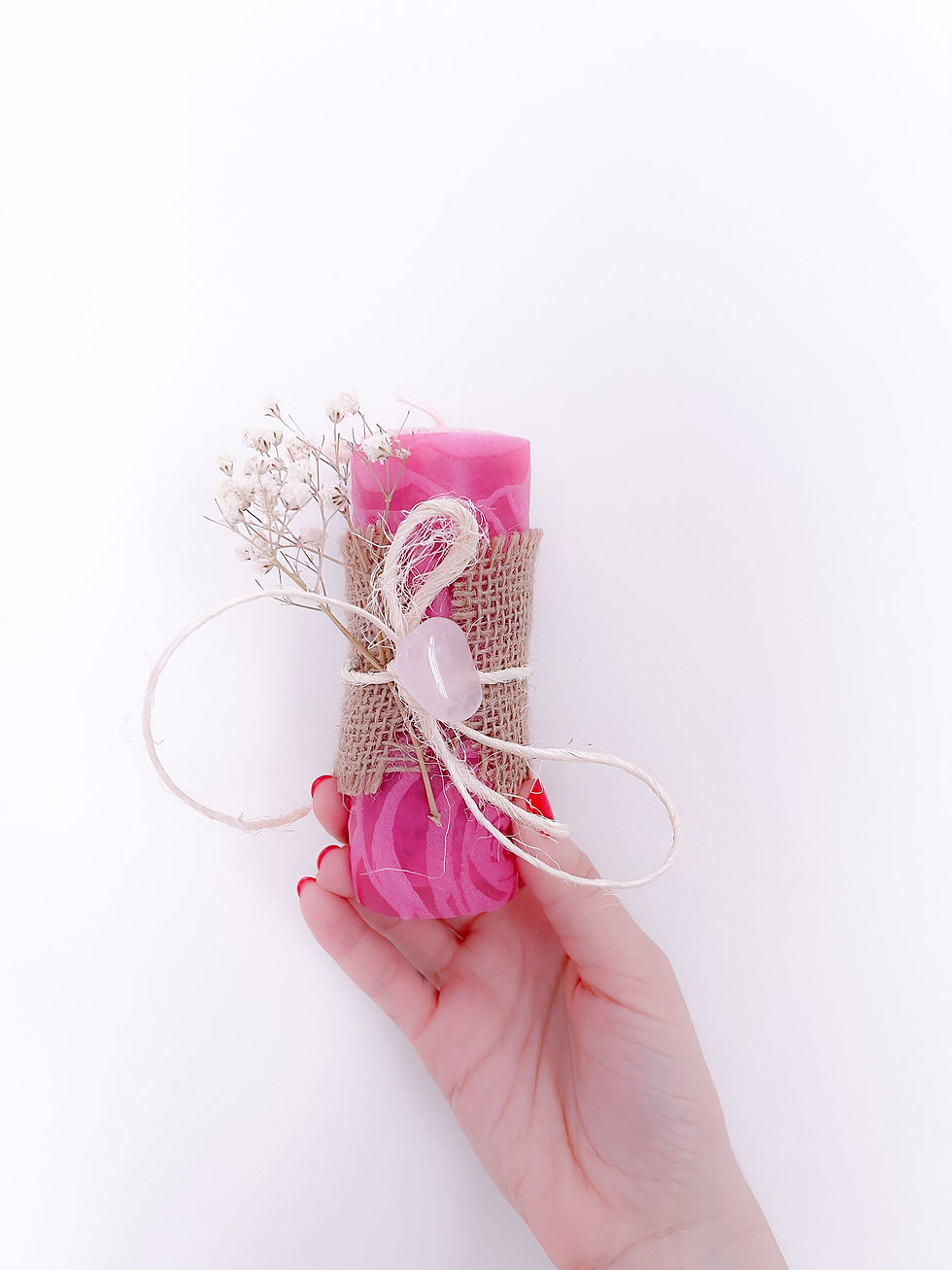 Thumbnail: Rose Herbal Beeswax Candle | Ritual Candles | Love & Attraction Spell Candles