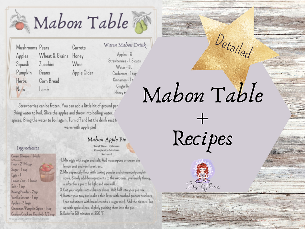 Thumbnail: Mabon Printable Guide: Wheel of the Year Grimoire Pages | Book of Shadows