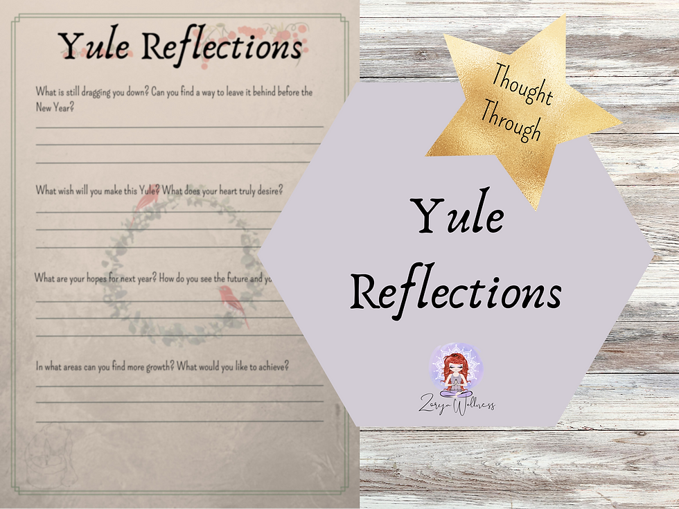 Thumbnail: Yule Printable Guide Antique Style: Wheel of the Year Grimoire Pages