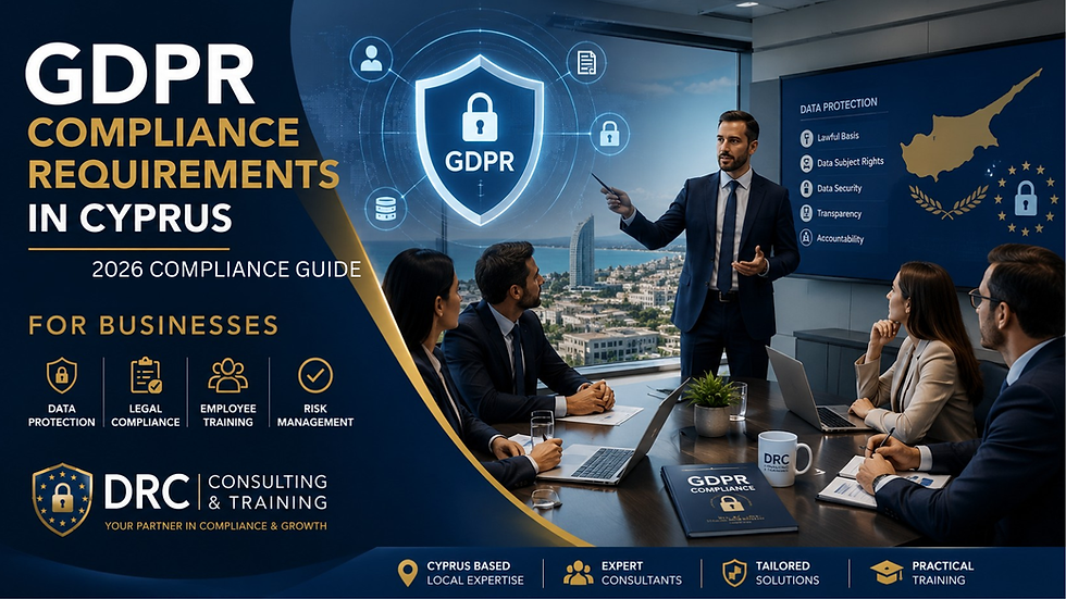 GDPR Compliance Requirements in Cyprus 2026: Complete Guide for Businesses