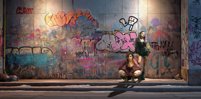 Thumbnail: Grunge gritty graffiti