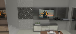 painel de tv para cozinha