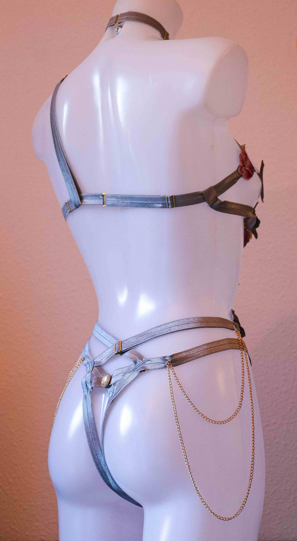 Miniature : Body Broderie Cage – Fleur Impériale