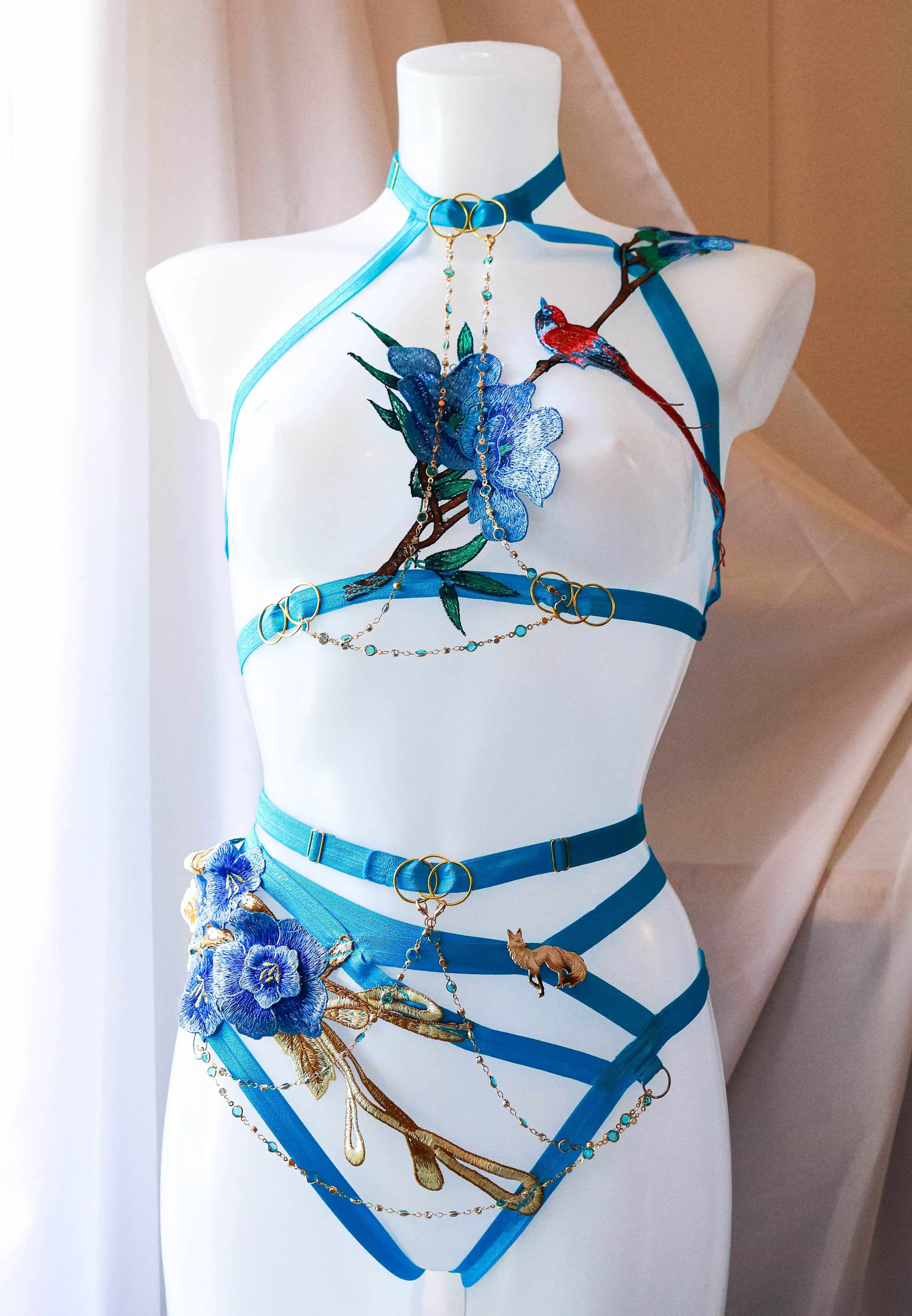 Arabesque Céleste - Ensemble de lingerie brodée
