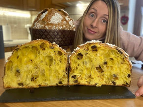 Panettone artigianale fatto in casa alveolato