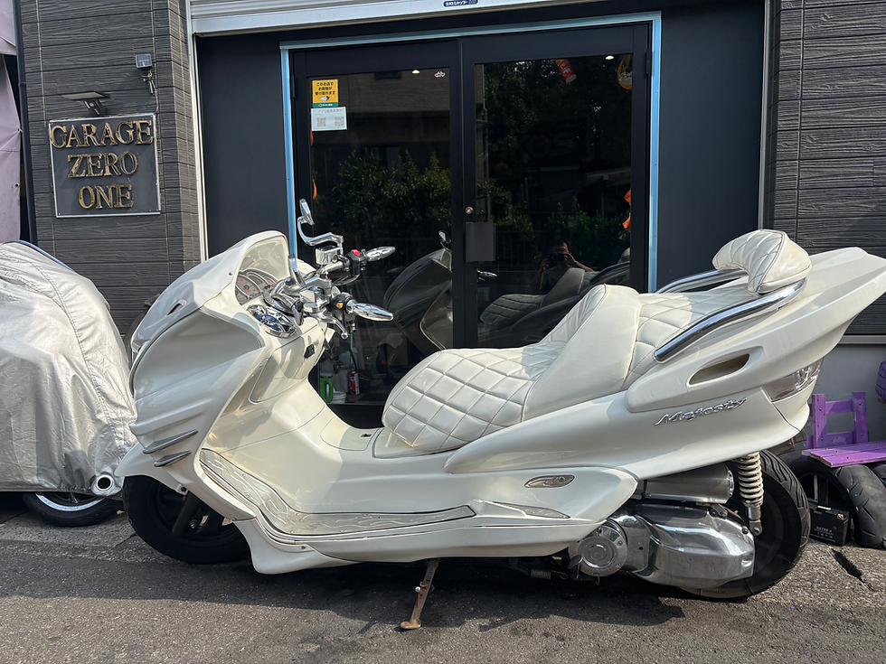 サムネイル： 販売済みマジェスティ250 SG03J ホワイトカスタム仕様