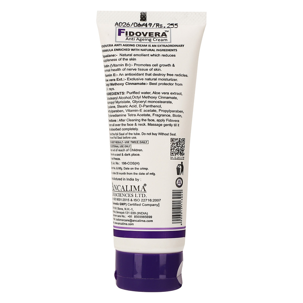 Thumbnail: FIDOVERA Anti Ageing Cream 60gm