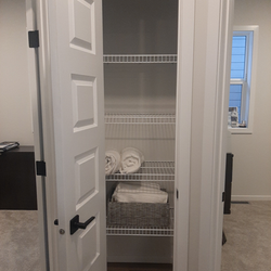 Ventilated Wire White Linen Closet