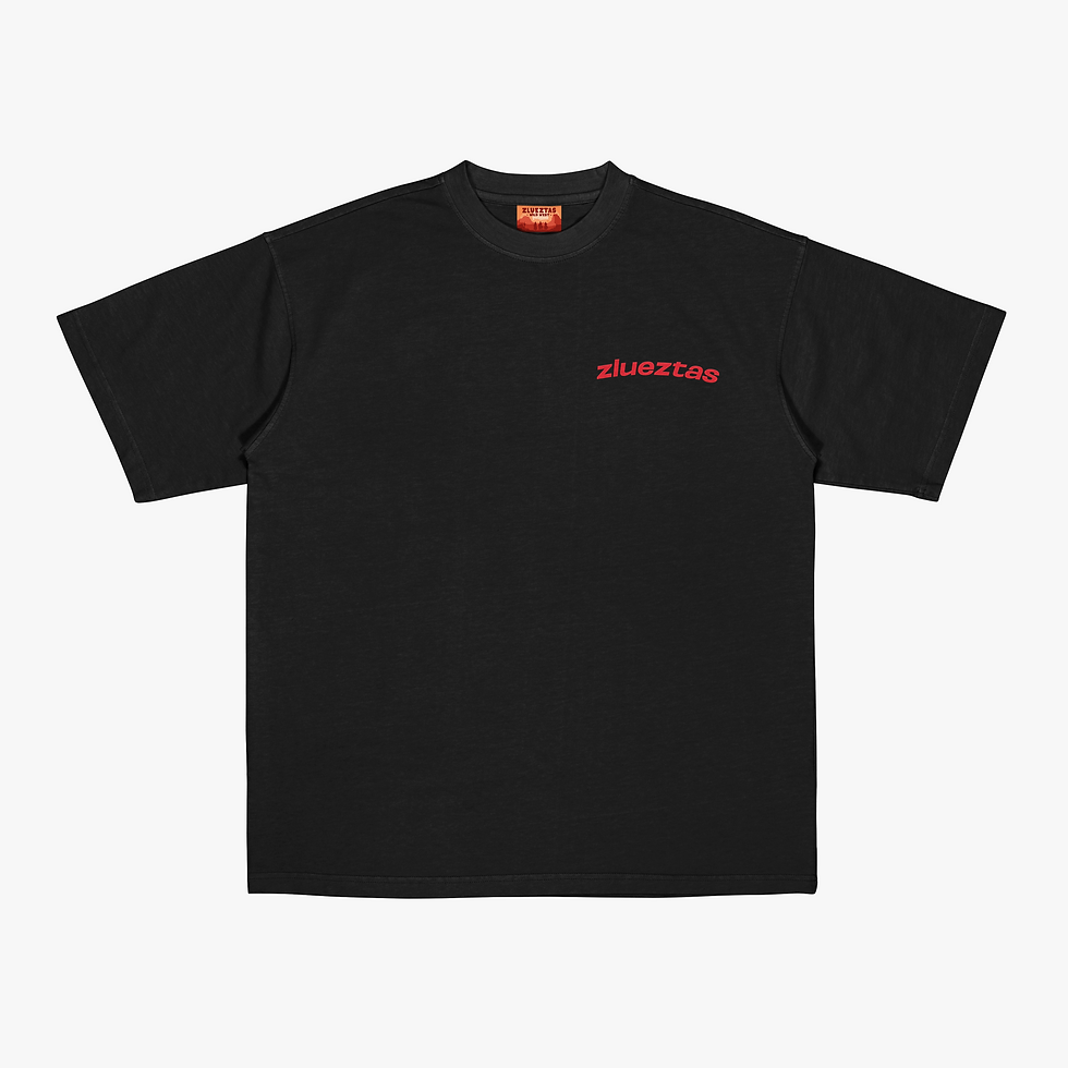 Küçük resim: ZLUEZTAS Oversize Yırtmaç Detaylı Kadın Tshirt %100 Pamuk