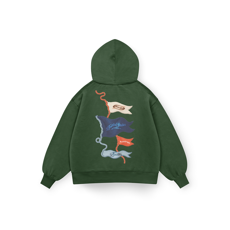 Küçük resim: ZLUEZTAS FLAG HOODIE