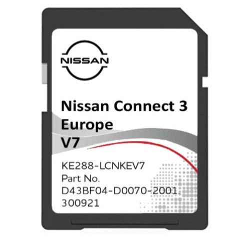 NISSAN Connect 3 V7 Navigation SD CARD Juke Micra Qashqai Map UK 2022 ...