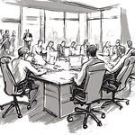Collecte de fonds d’entreprises au tour d'une table