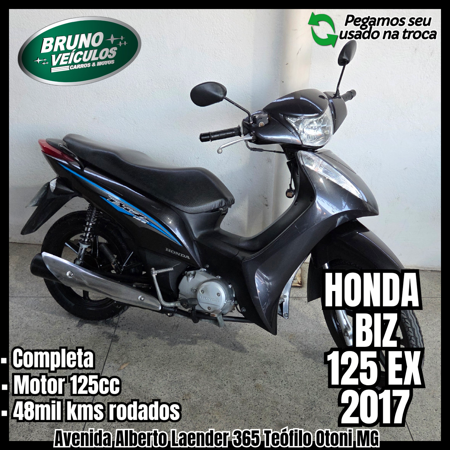 HONDA BIZ125 ANO 2017