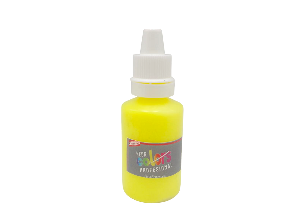 NEON COLORS PROFESIONAL PASTA PIGMENTARIA COLOR AMARILLO NEON