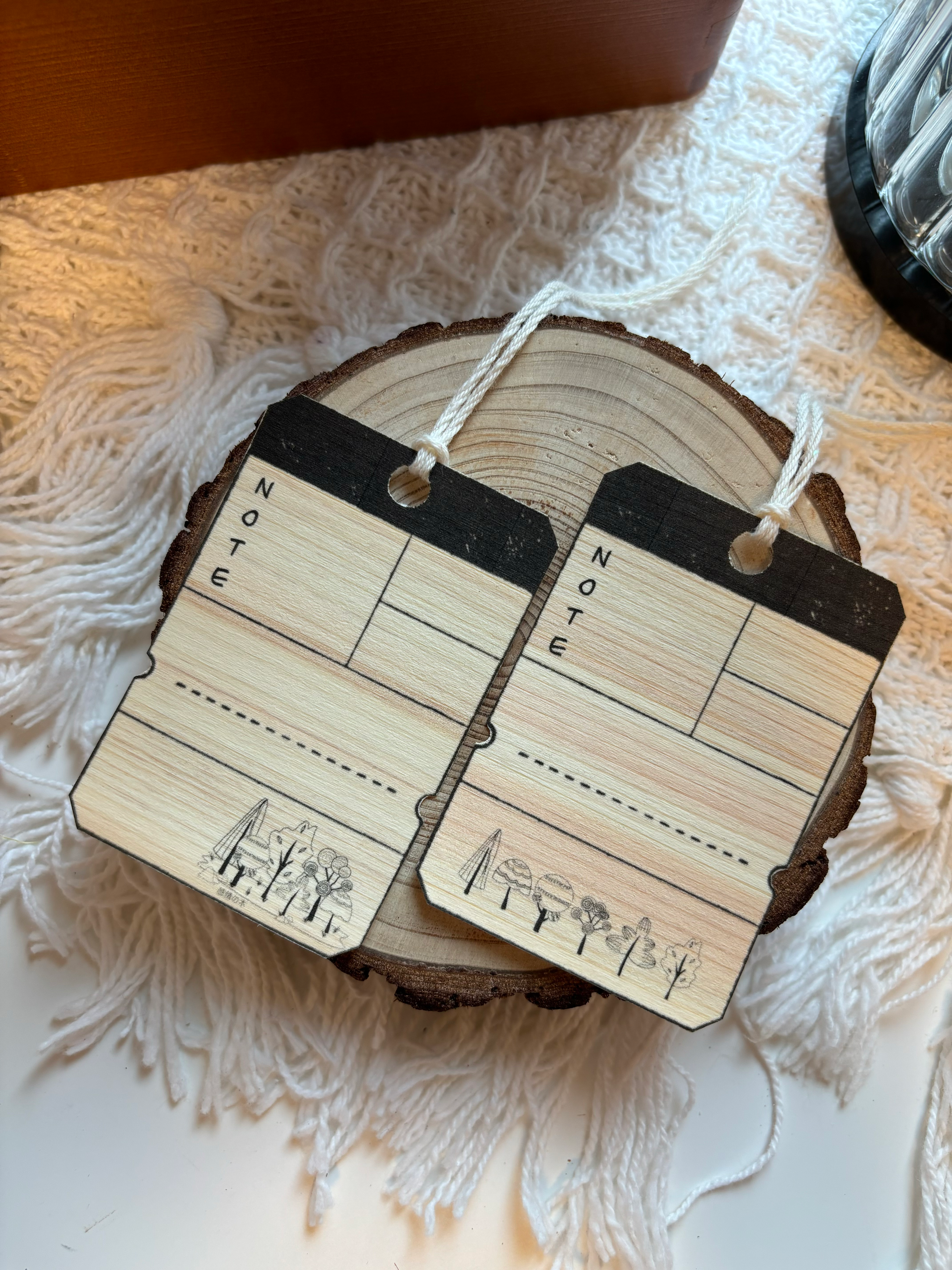 Emotional Trees : Wood tag