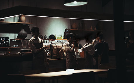 Los trabajadores del restaurante