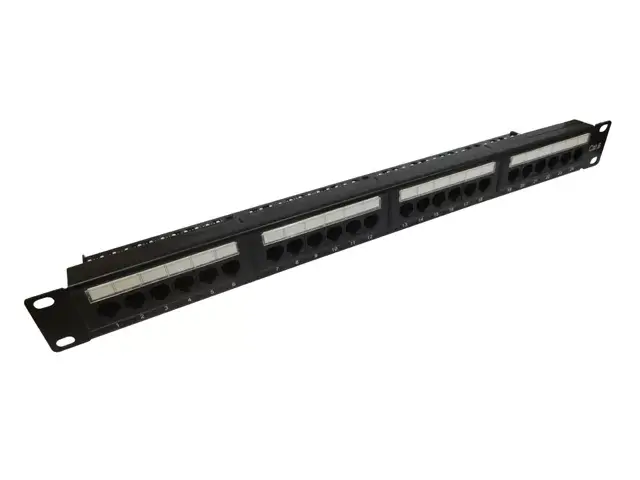 Miniatura: Patch Panel Carregado CAT6 24P Padrão 19" 1U