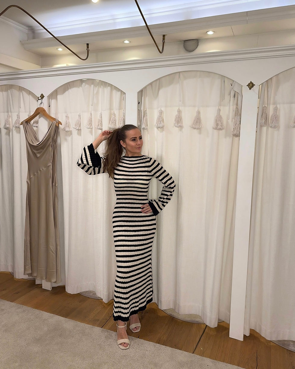 Miniatyrbild: Twist & Tango Altea knitted dress - black stripe