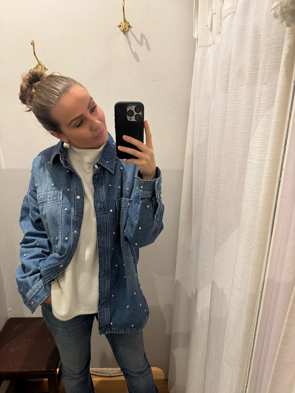 Miniatyrbild: Mos Mosh Emme marin shirt/denim jacket