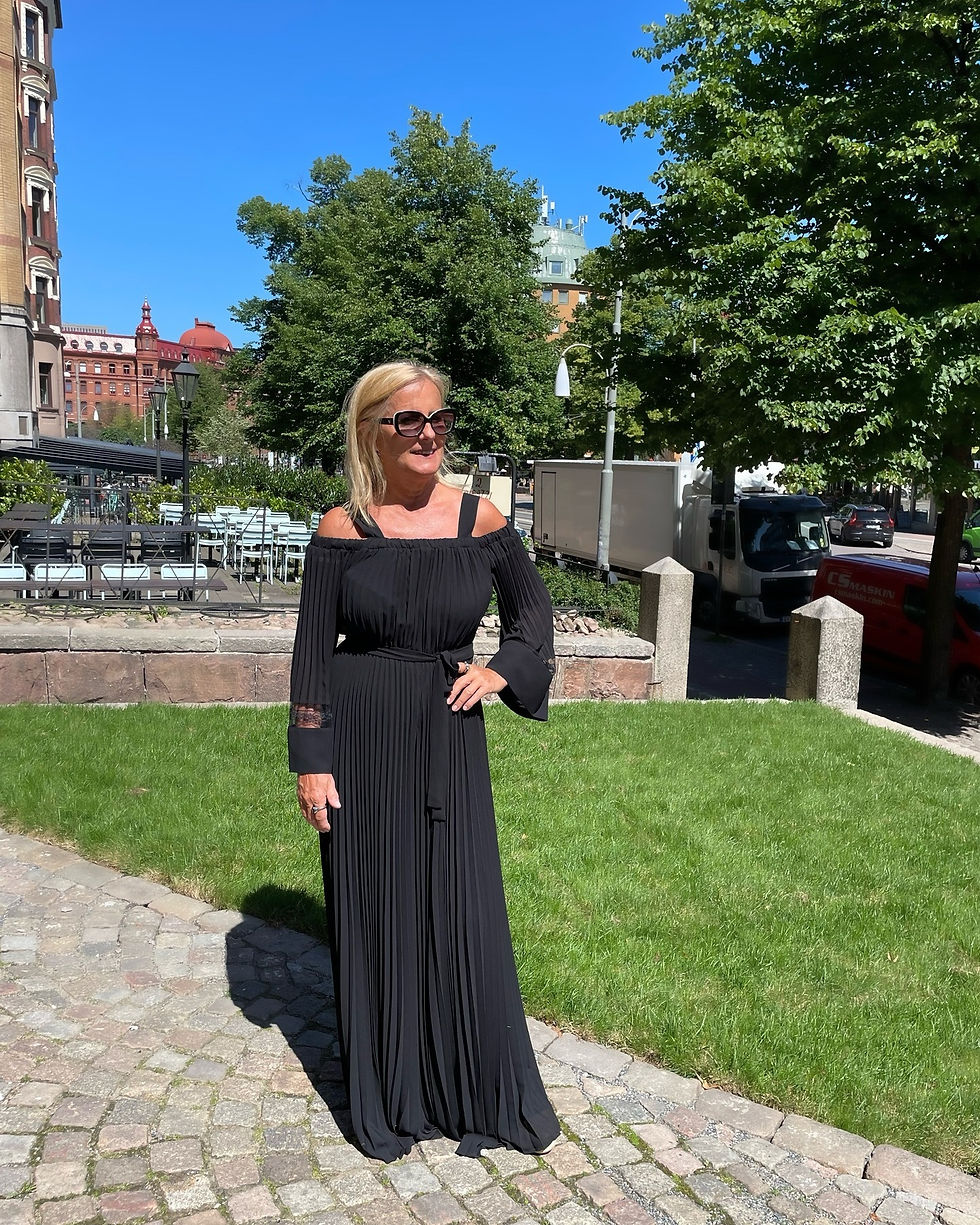Miniatyrbild: Twinset pleated georgette black jumpsuit