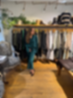 Ahlvar Gallery Hana satin silk skirt - dark emerald