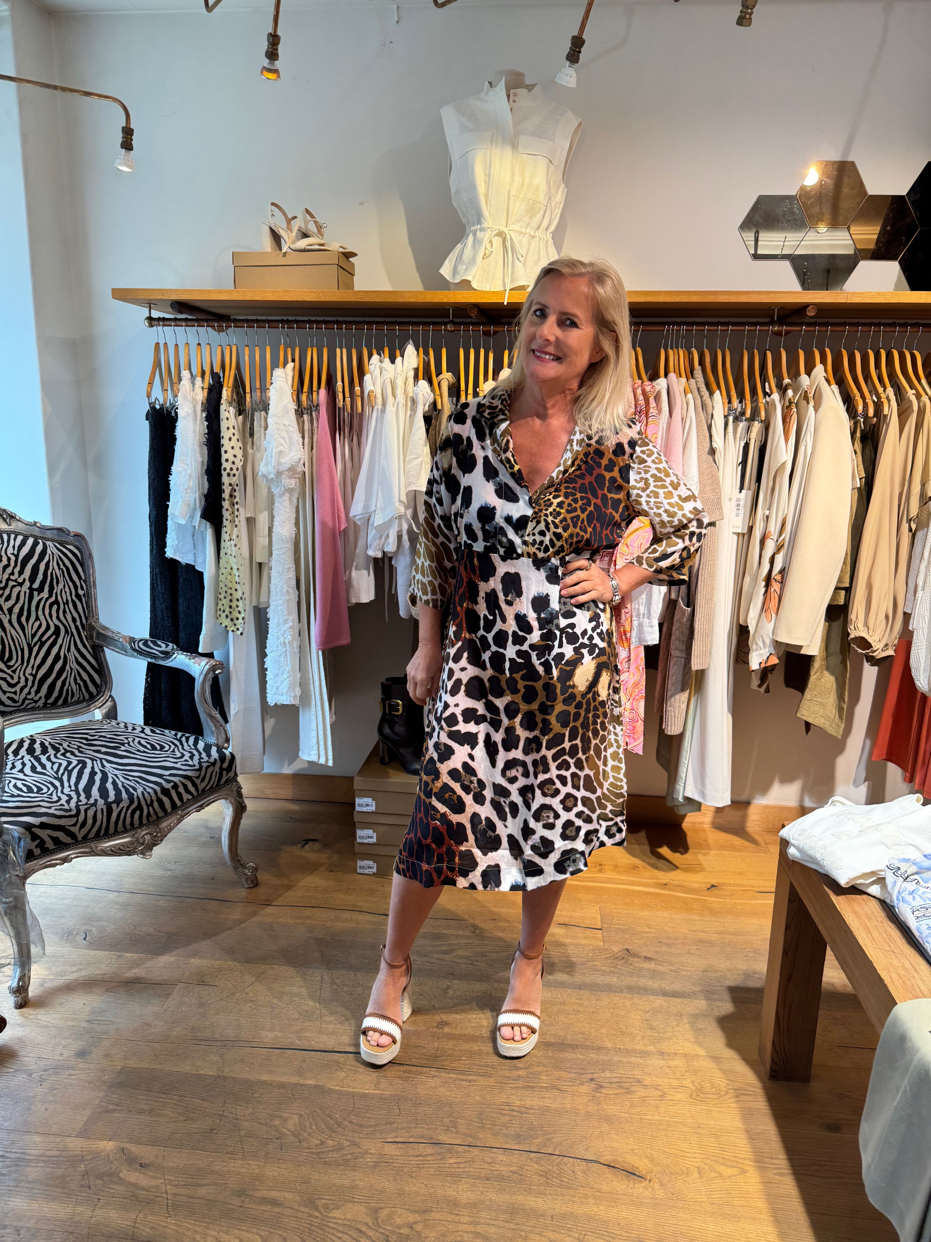 One season Lipari jazz dress - leopard