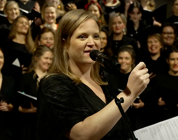 Maria Thulin, sångpedagog i Visby Musik och körledare för Visby Musik