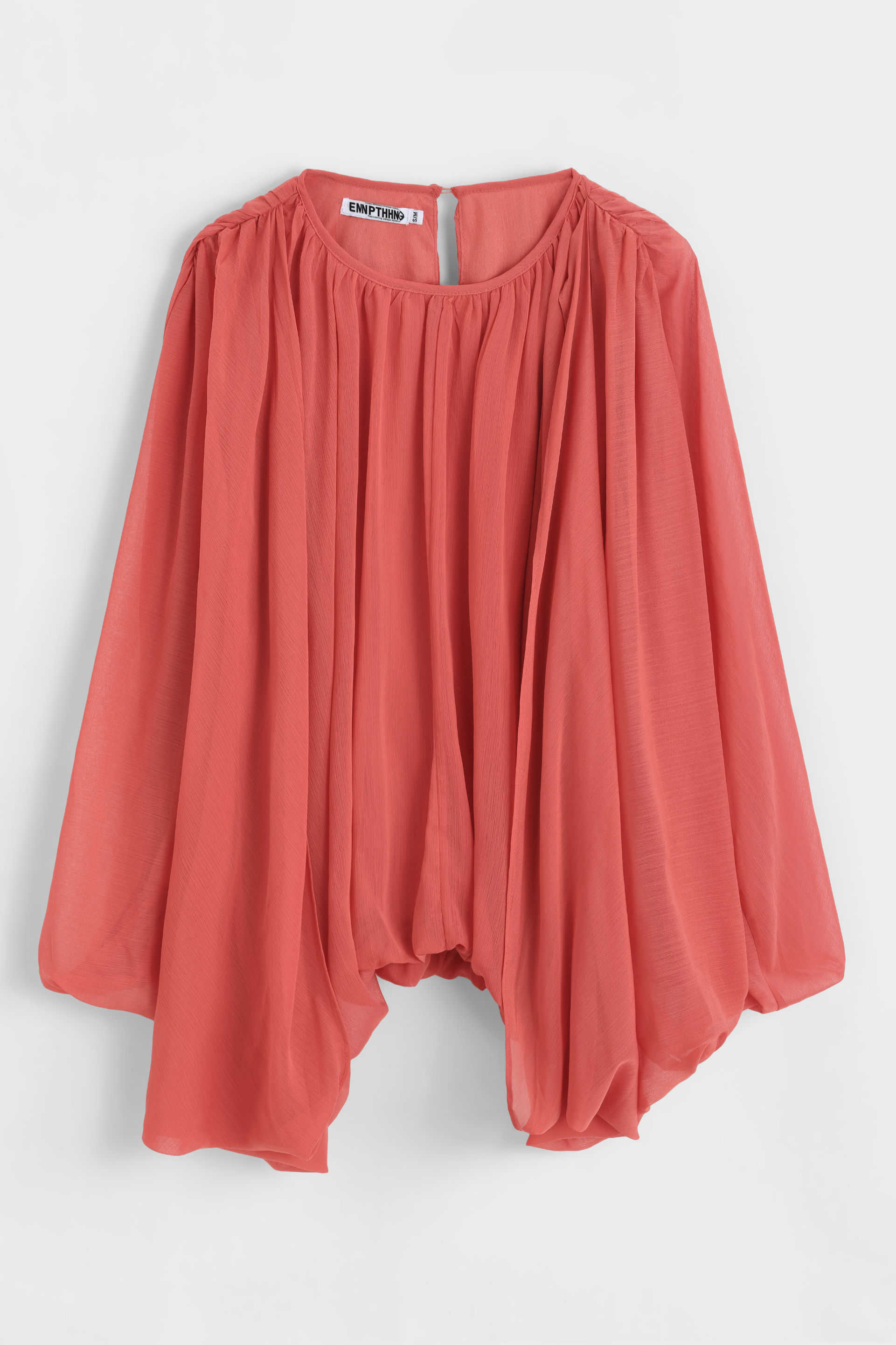 Korálová oversized halenka